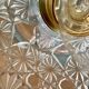 Vintage molded glass lampshade pendant light - tableware collection -