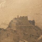 Engraving of a landscape