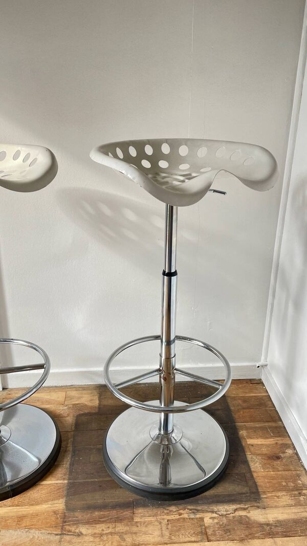 Tabouret haut mirima vintage assise tracteur