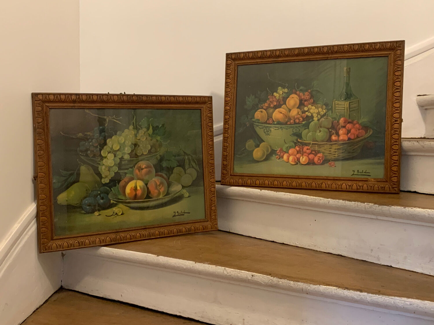 Pair of Still Life Fruit Paintings 1900