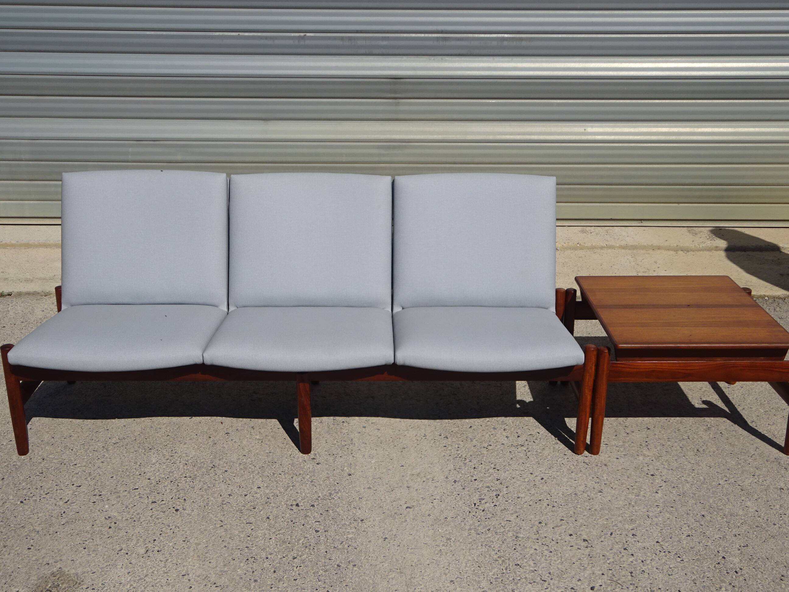 Modular 3-seater sofa + a teak coffee table by Karl SØrlie & SØnner