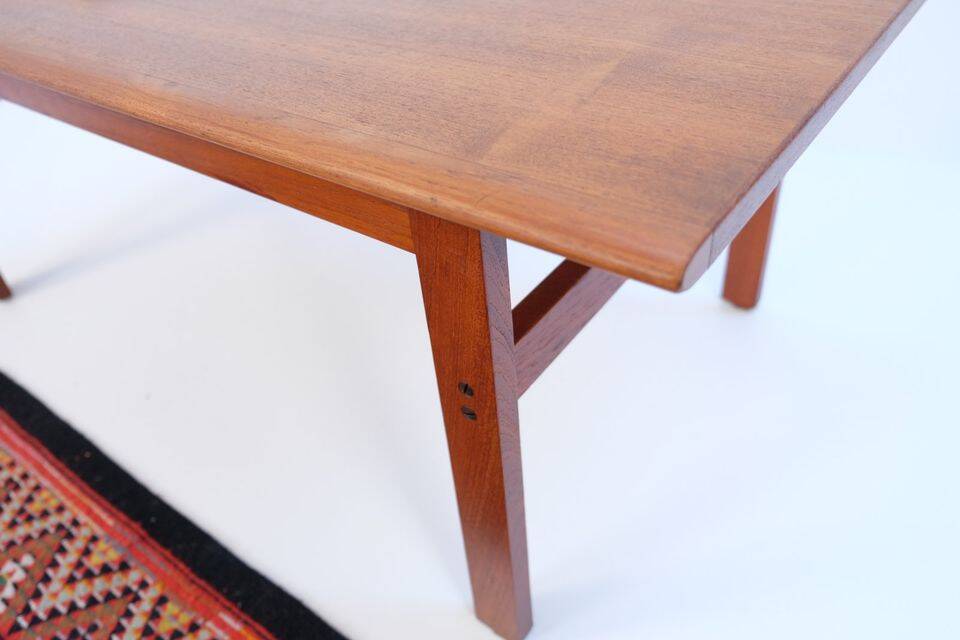 Table basse vintage Wikkelsø Eilersen teck années 60 70