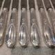 12 silver-plated metal table knives by the silversmith Ravinet Denfert, Empire style, model 81.