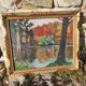 Oil painting on panel - signed Lucien Frennet - framed