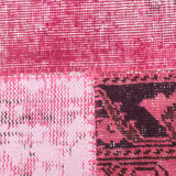 7x10 distressed pink turkish rug 300x208cm