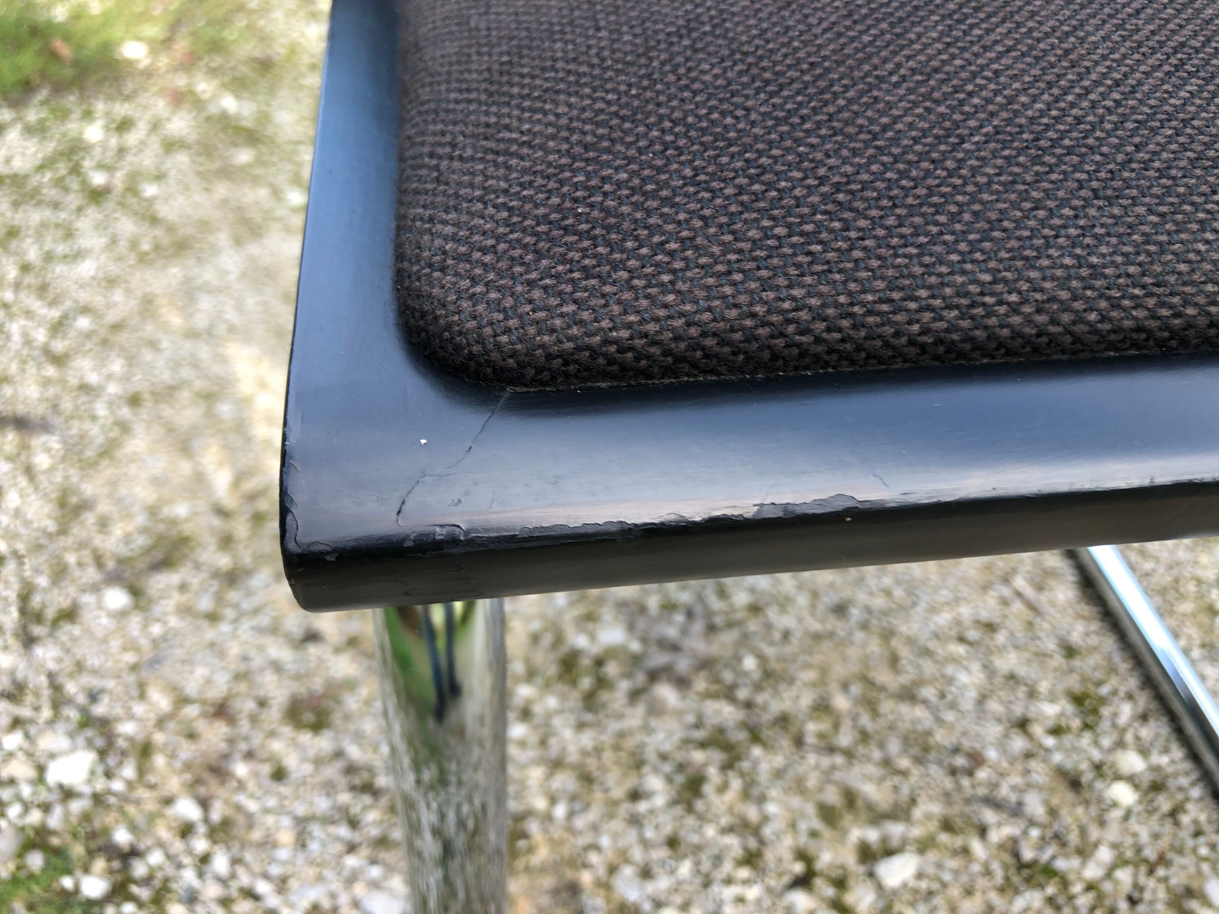 Pair of chairs Cesca B32 Marcel Breuer Italian reissues 90