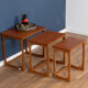 Retro teak 1960s mid century nest of tables coffee tables