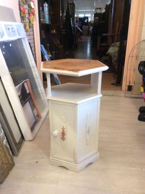 Painted bedside table
