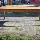Country farm table in pine , 2 drawers