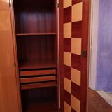 Vintage 1950s 4-door wardrobe