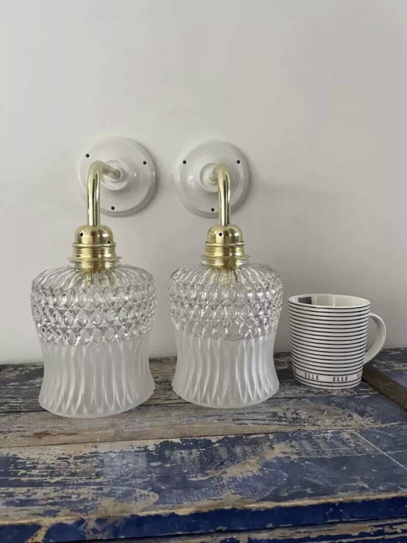 Pair of vintage wall lights