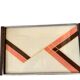 Art Deco wooden and painted glass plateau