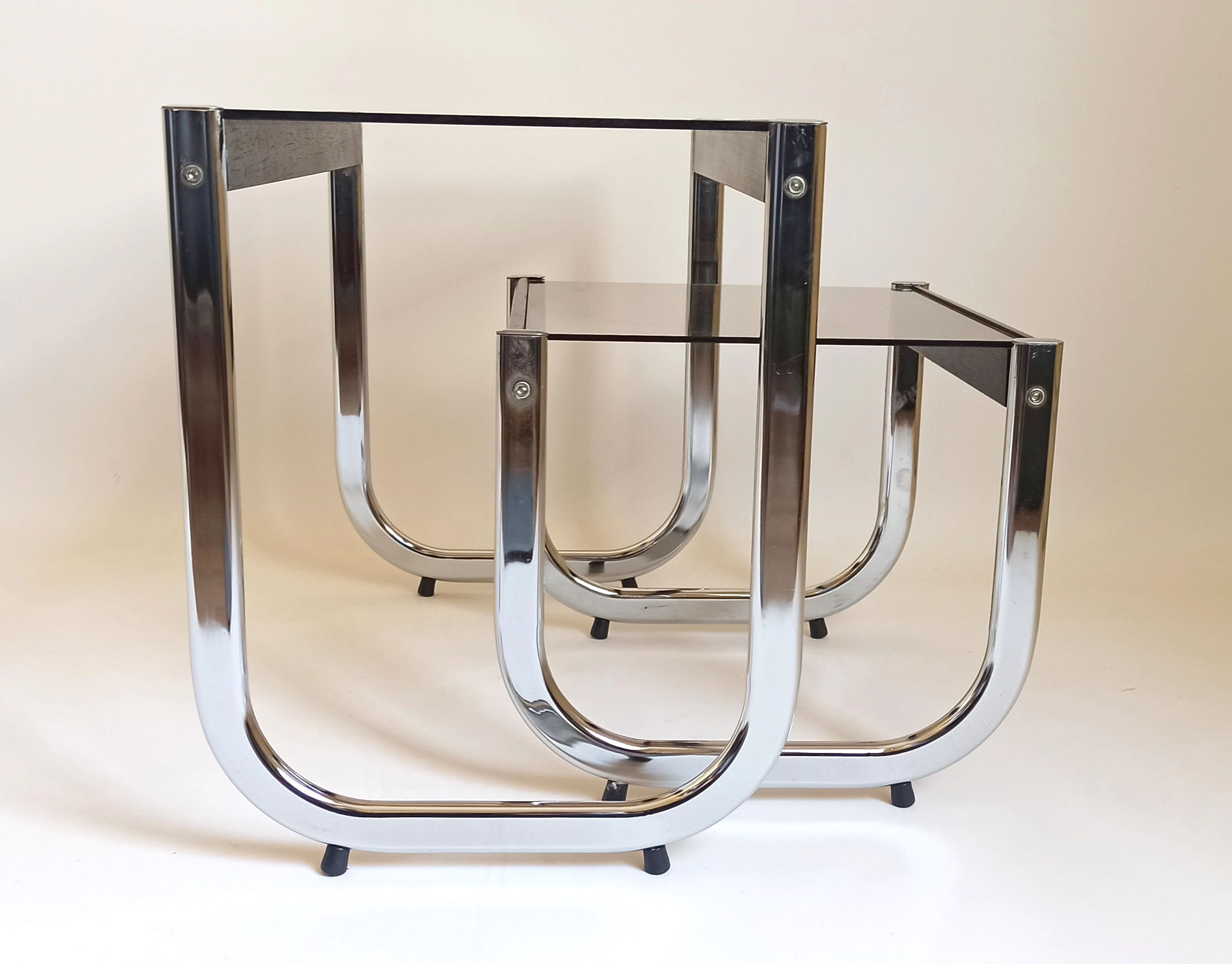 Pair of side tables 70s