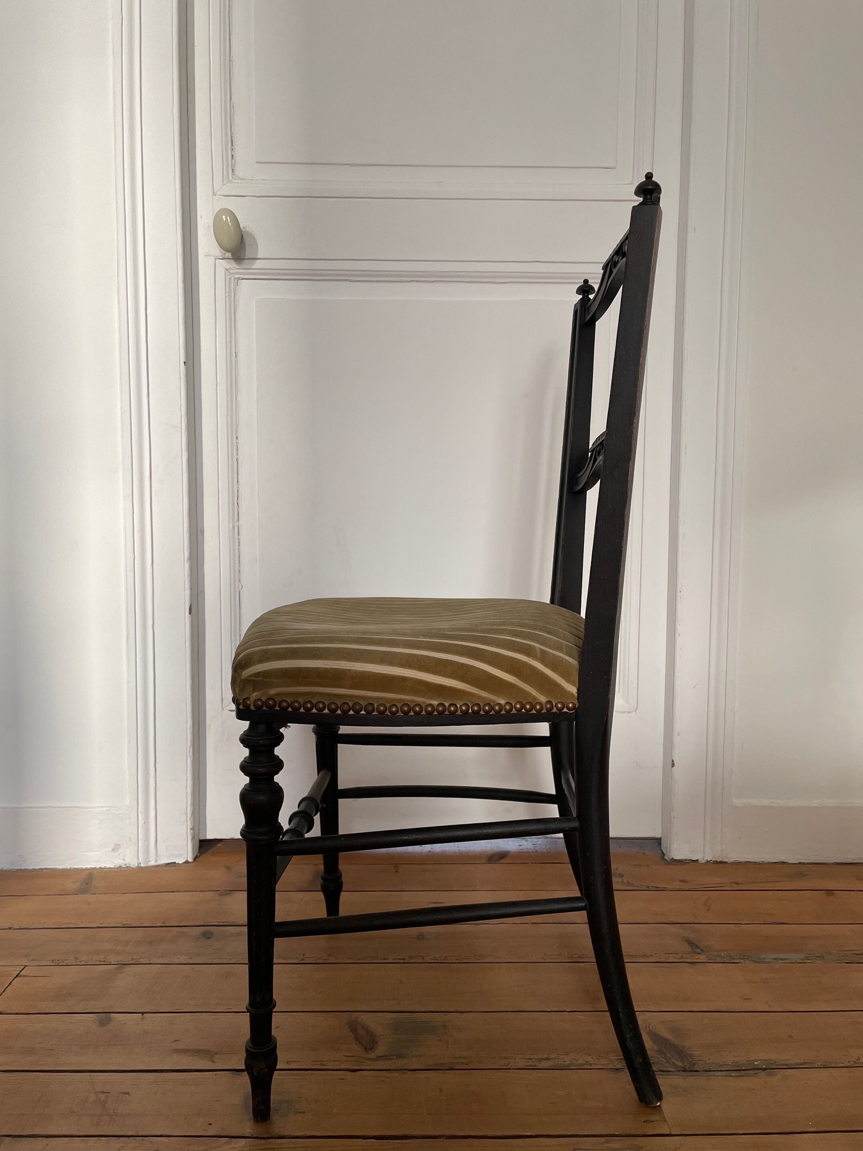 Series of 3 antique chairs Napoleon III