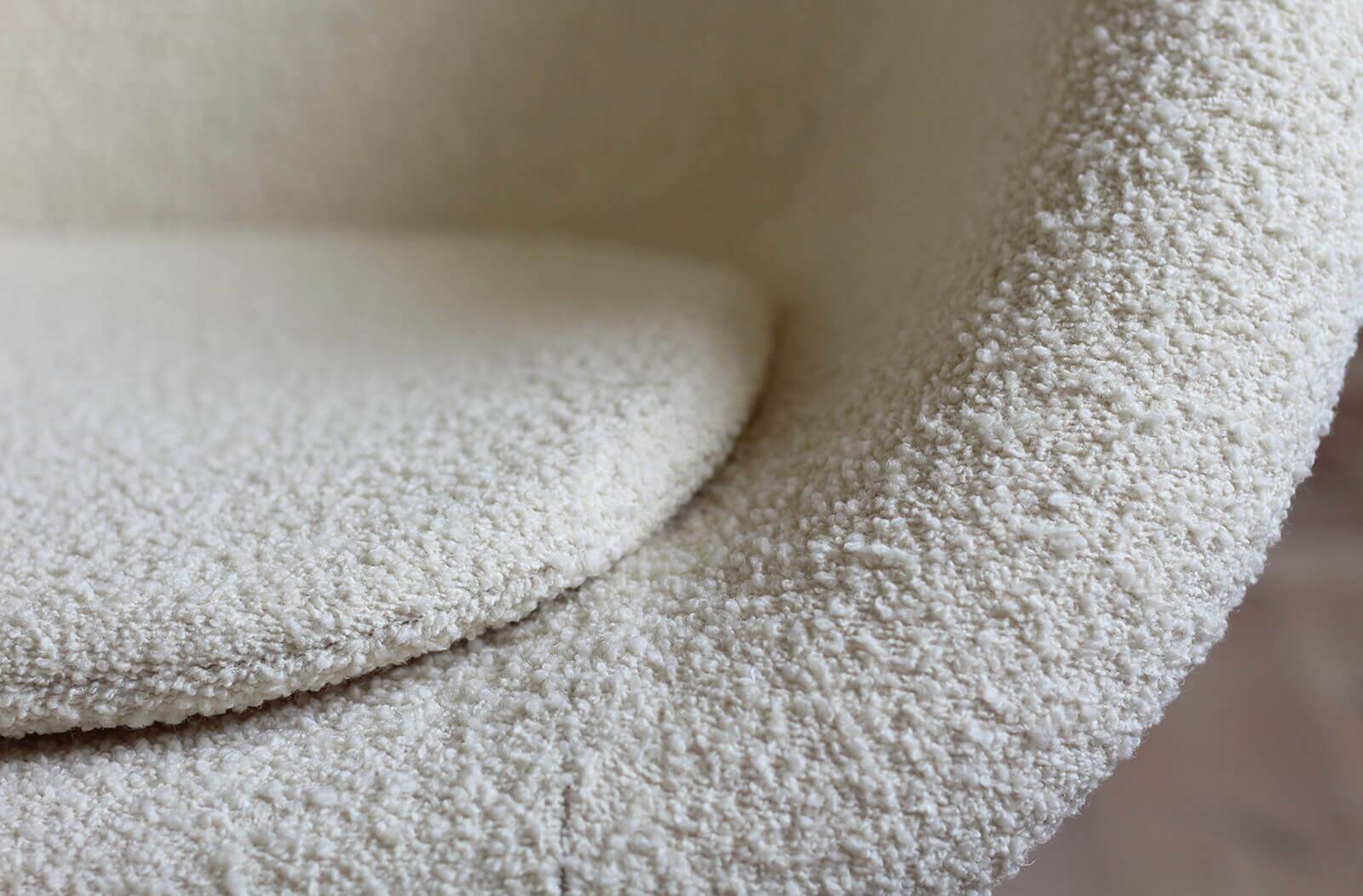 Mid Century Modern Lounge Chair, Czech Republic, 1950s, French Boucle Fabric