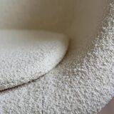 Mid Century Modern Lounge Chair, Czech Republic, 1950s, French Boucle Fabric