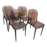 Set of 4 Thalya chairs by Kartell designed by Patrick Jouin