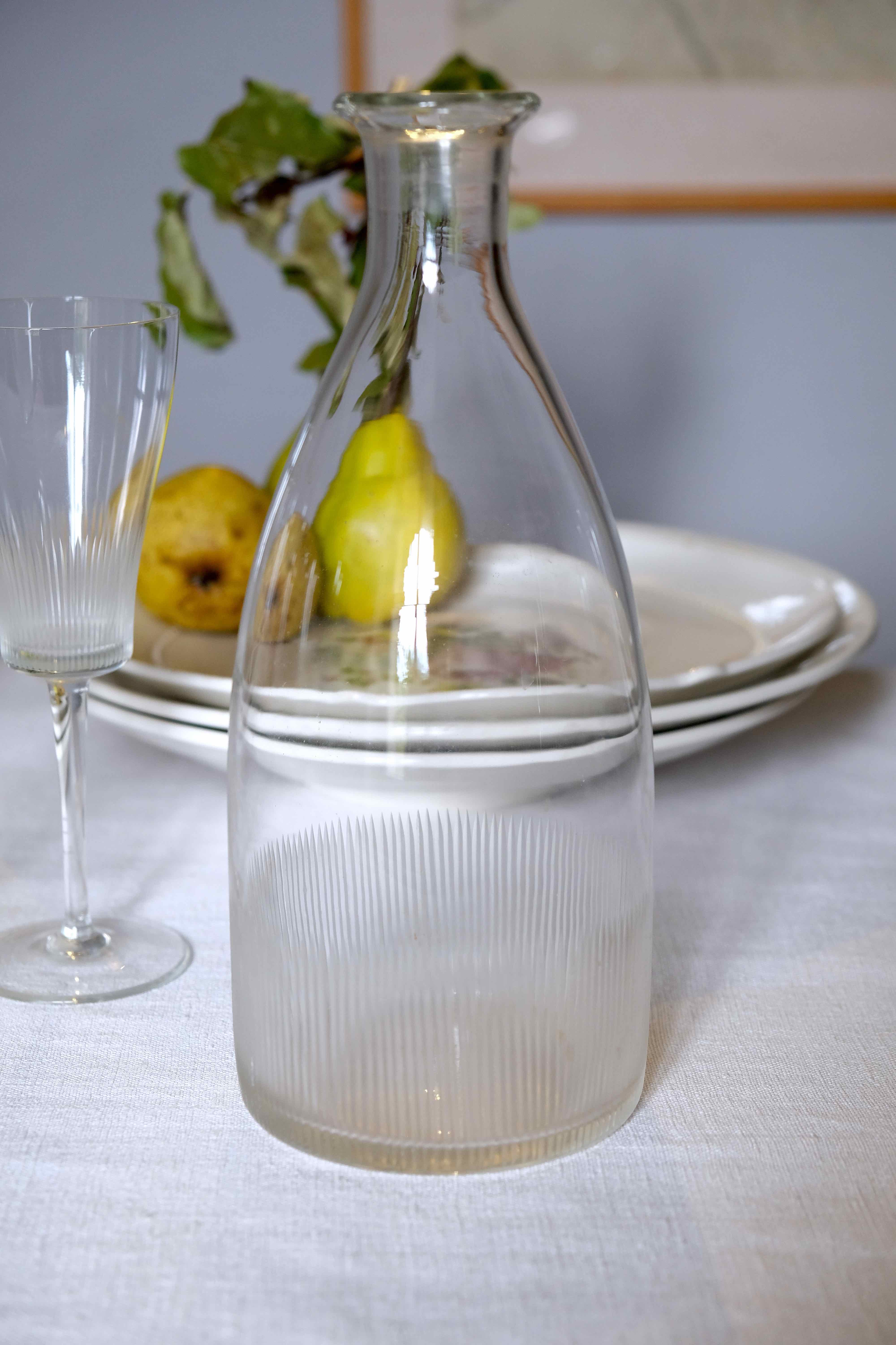 Carafe antique crystal end time Napoleon