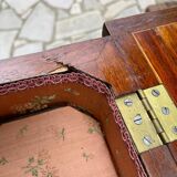 Old dressing table in inlaid wood