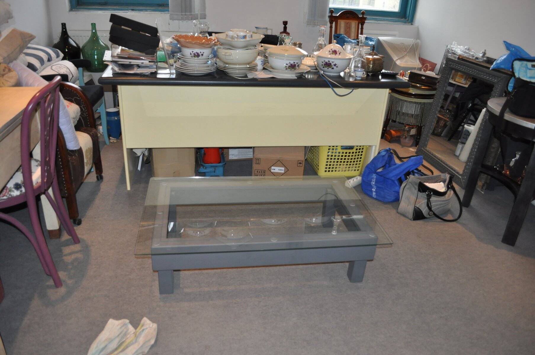 Table basse moderne en verre, 2018