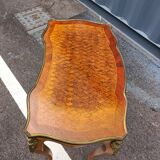 Old marquetry table Louis XV style