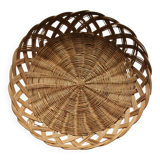 Vintage twisted wicker basket