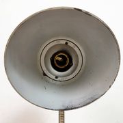 Lampe de table vintage en bakélite marron à col de cygne, années 1950
