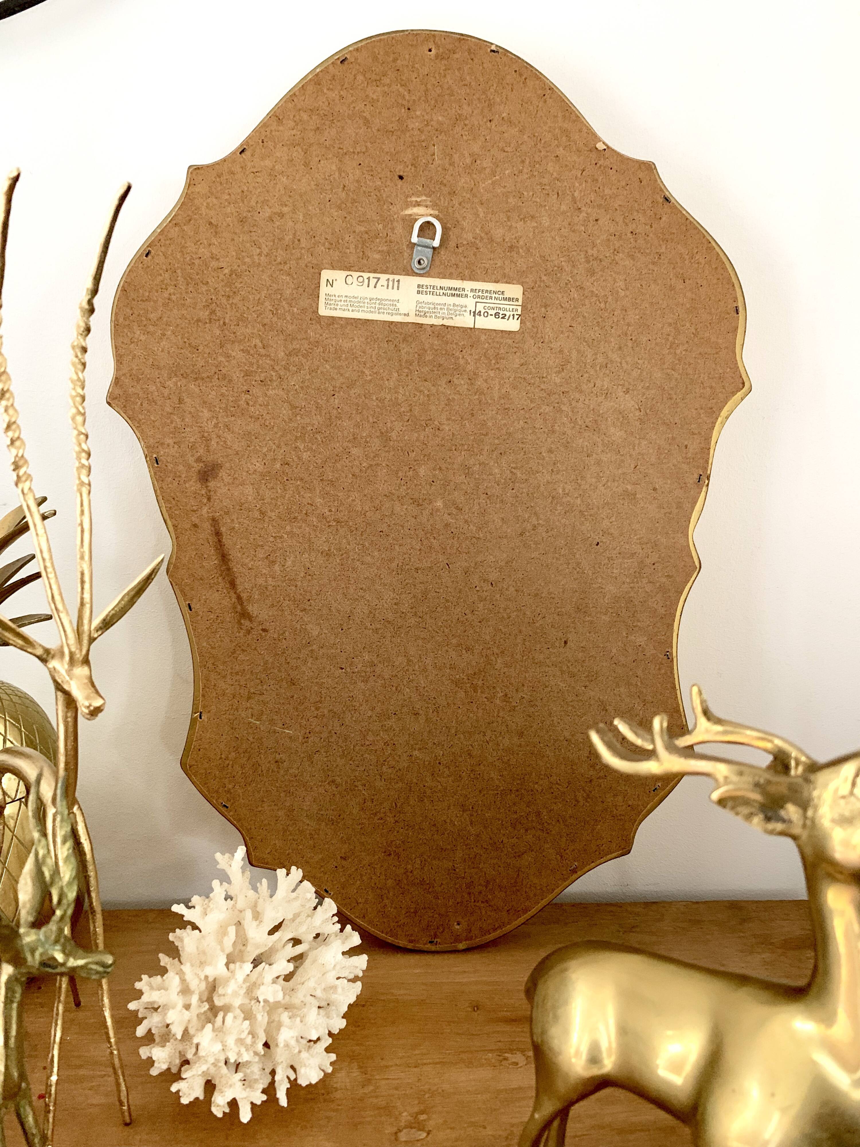 Old baroque gold mirror - 33x47cm