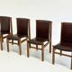 Set of Tapiovaara dining chairs by La Permanente Cantù