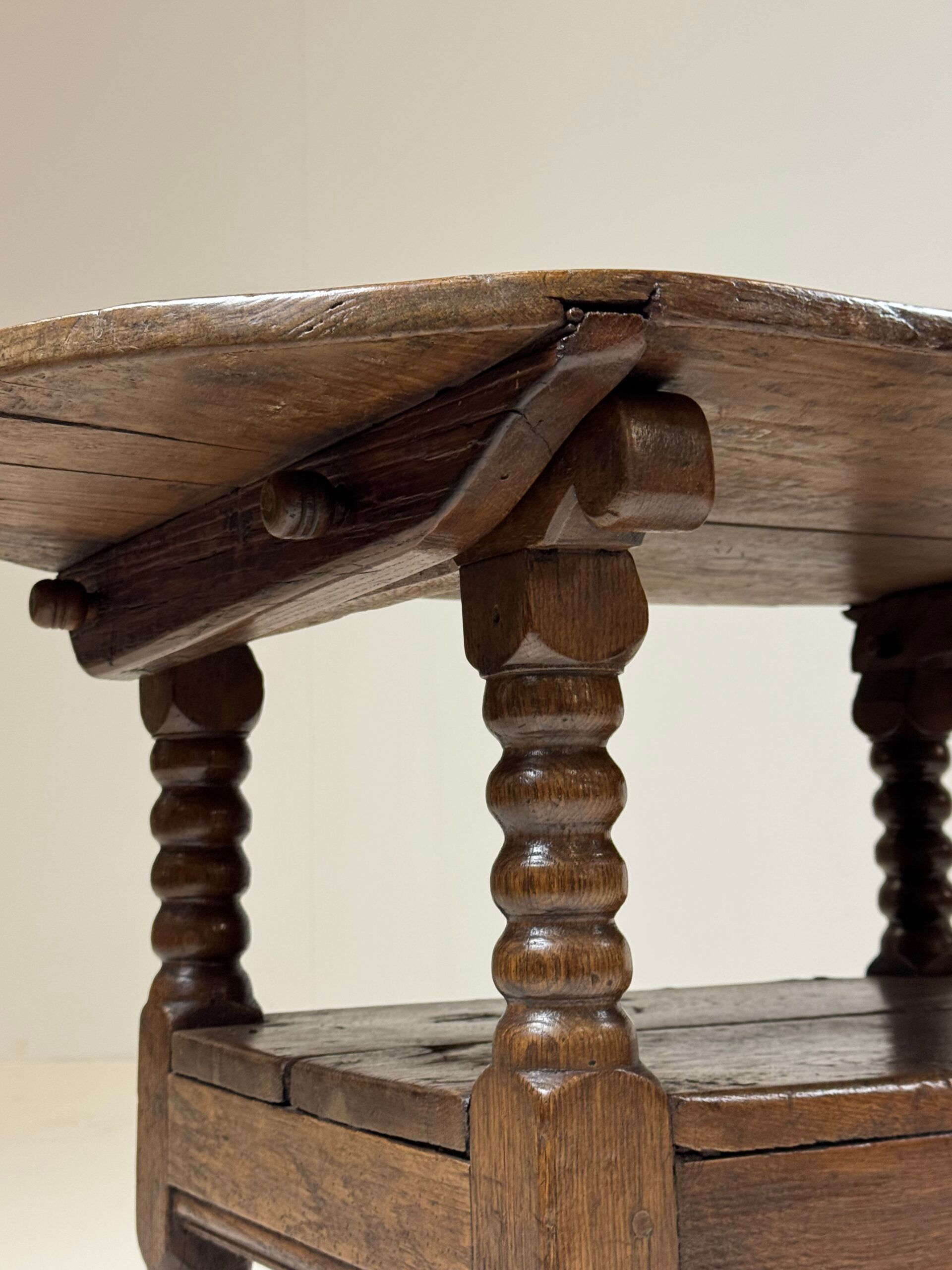 English monk chair table oak 18th century