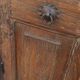 Small glass cabinet in old wood