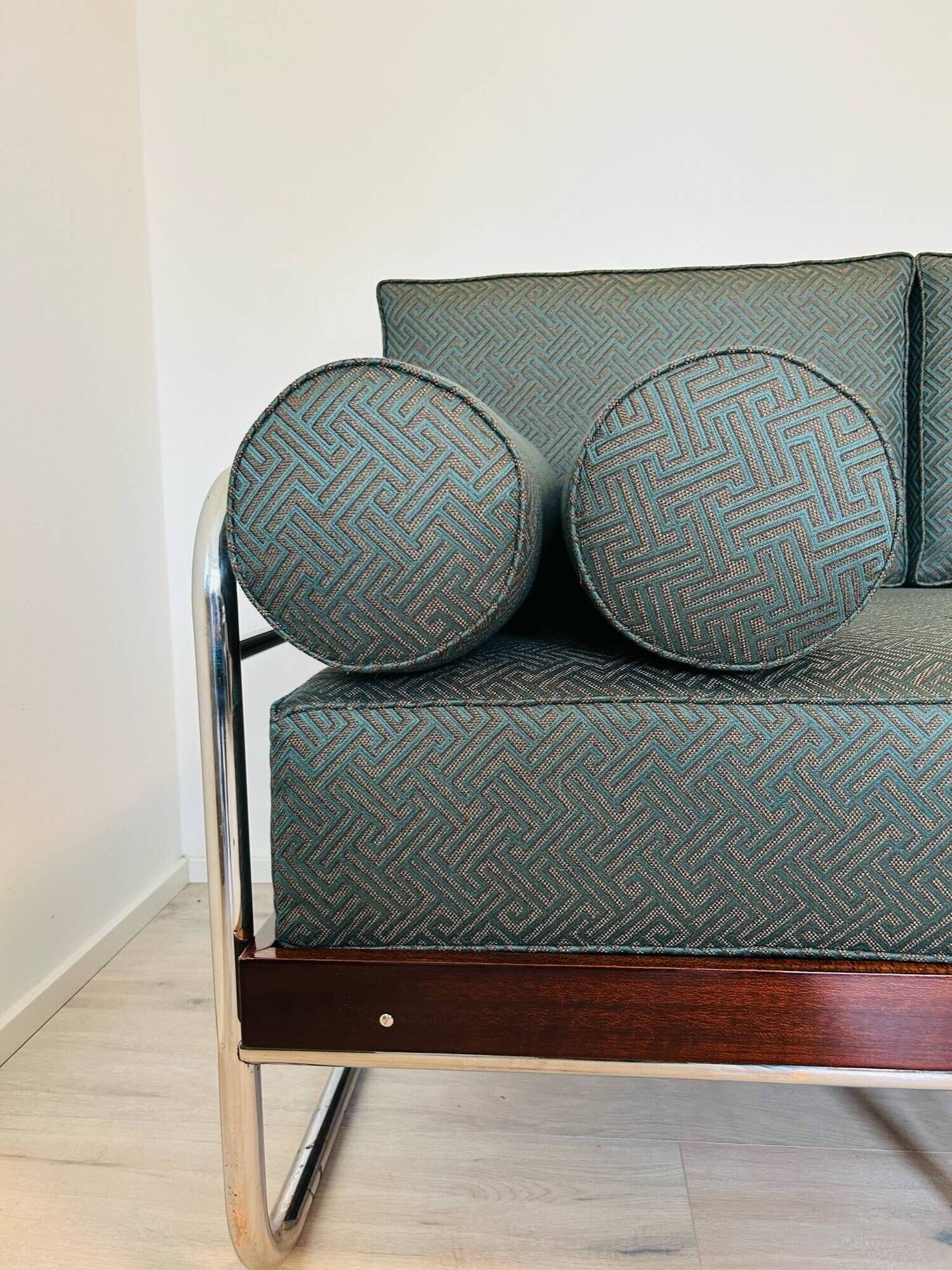 Canapé Bauhaus en Acier Tubulaire de Robert Slezak, 1930s