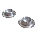 Set of 2 stainless steel egg cups