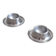 Lot de 2 coquetiers en acier inoxydable