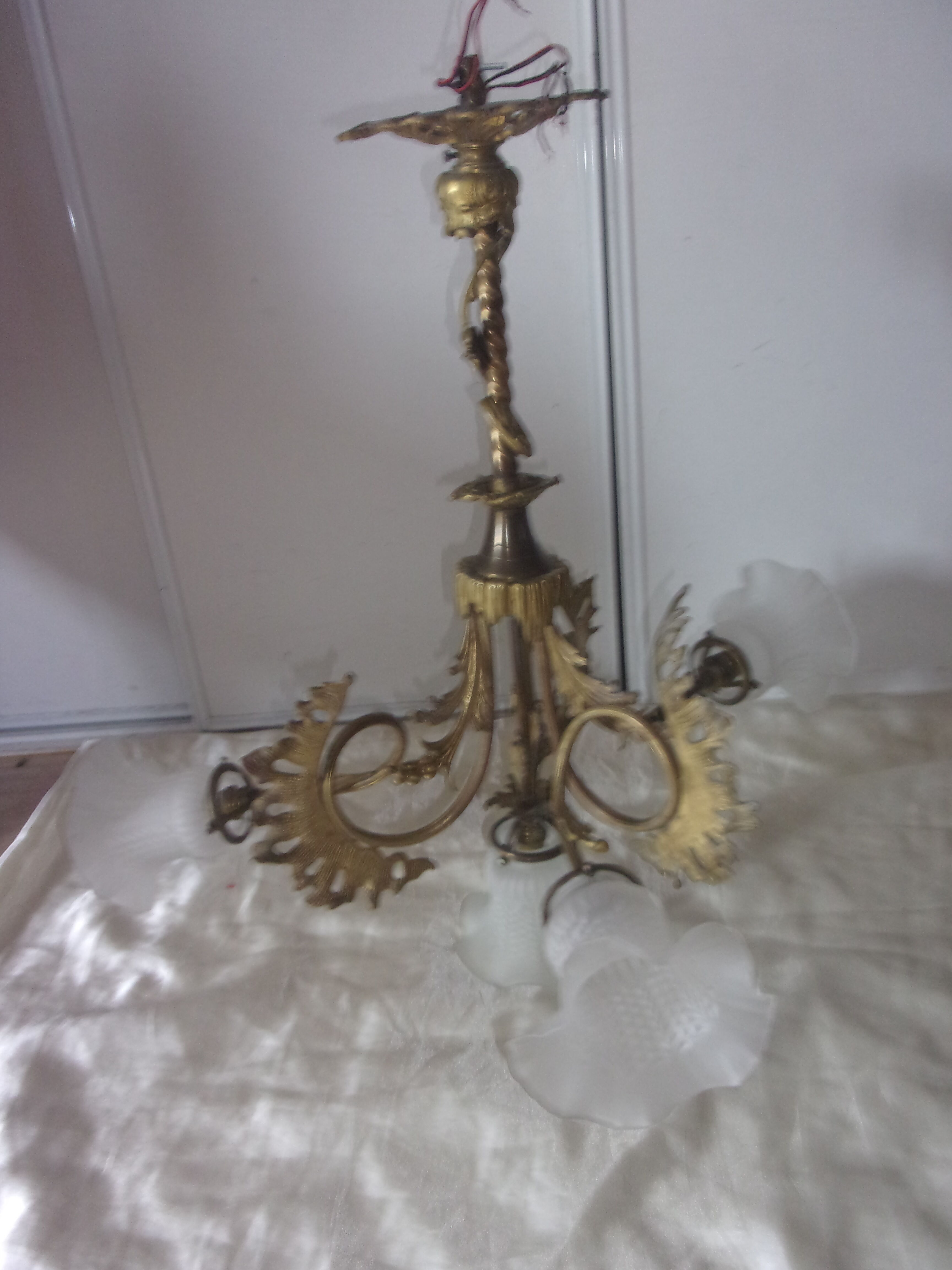 20-30s bronze chandelier