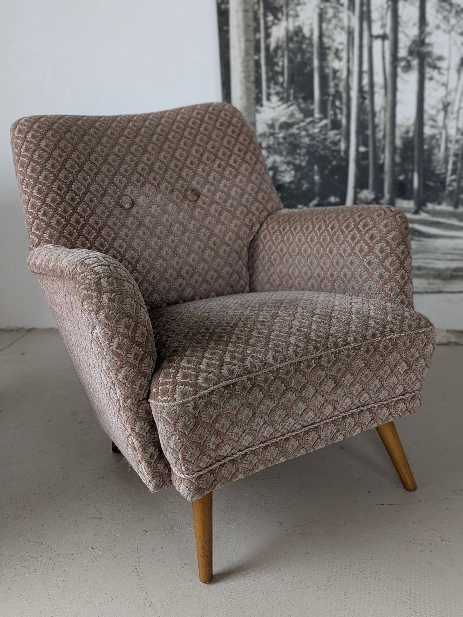 Paire de fauteuils cosy, vintage 1960