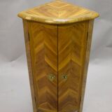Small 18th century marquetry corner cabinet