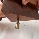 Vintage ceiling lamp with wood accent