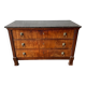 Mahogany commode, marble top - 19th century