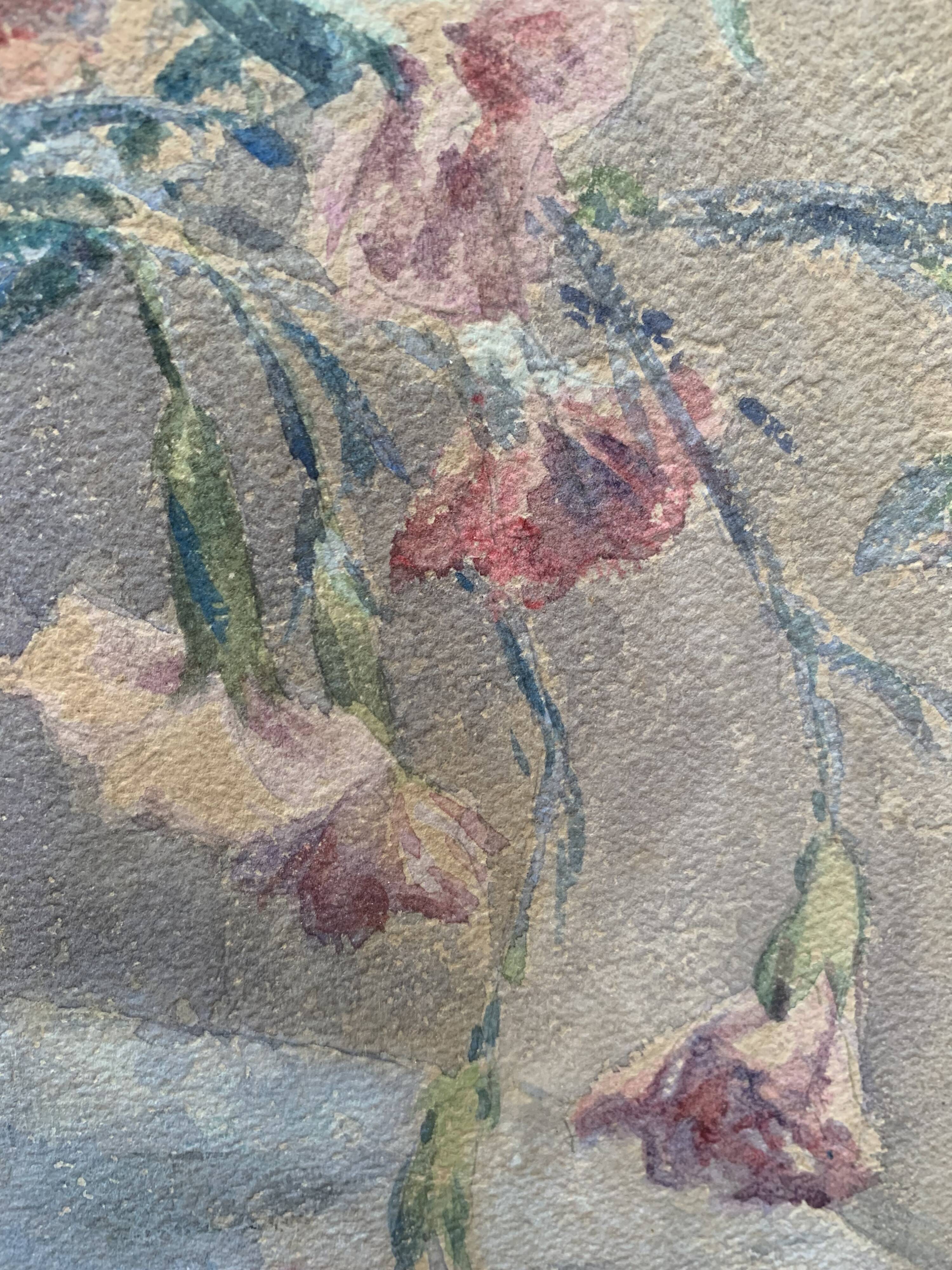 Watercolor bouquet of flowers