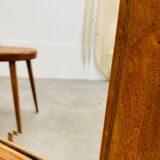 Mirror psyche art deco oak 1930