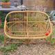 Rattan bench