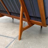 Mid-century minimalist teak canapé by Orla Mølgaard Nielsen for France & Søn / France & Daverkosen.