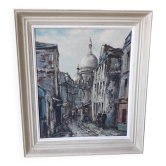 Painting painting Montmartre Raymond Besse