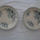 2 Plates faience old Bondonviller decoration MURE wild fruit iron earth diameter 22 cm