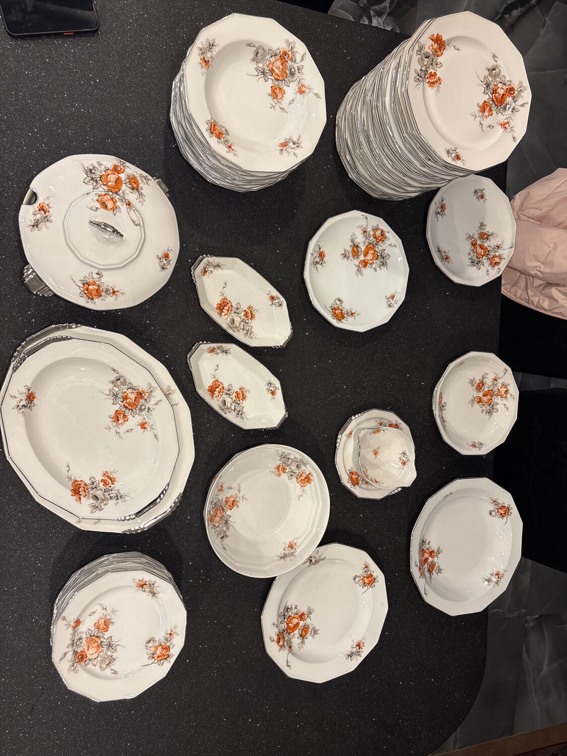 B&C Limoges porcelain tableware, France