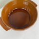 Grande coupe émaillé caramel