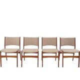 Vintage set of four dining chairs model 89 by Erik Buch for Anderstrup Møbelfabrik