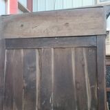 Cabinet bonnetière in solid oak and partial veneer