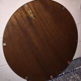 Authentic vintage design 70 brushed steel circular mirror 60cm